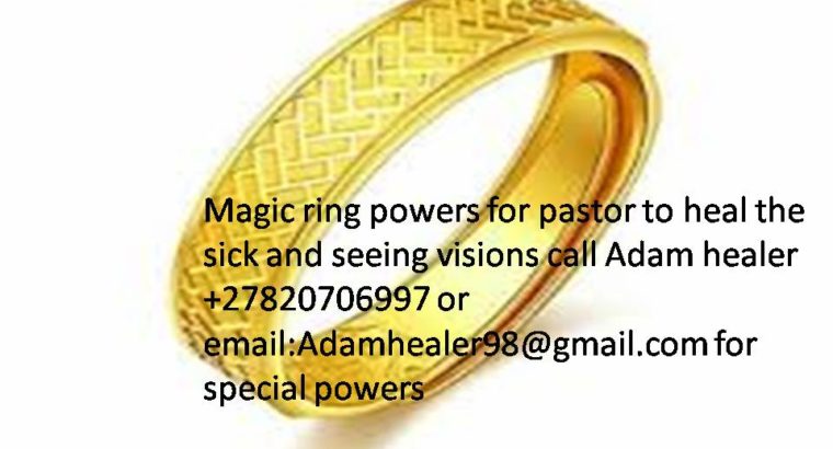 Magic ring for pastors to perform miracles