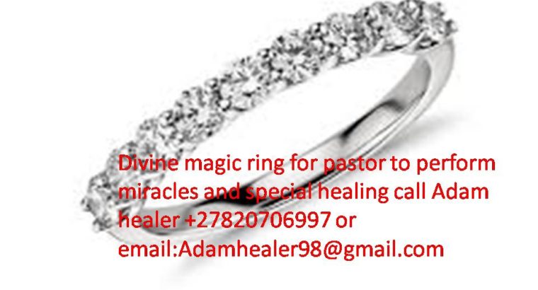 Magic ring for pastors to perform miracles