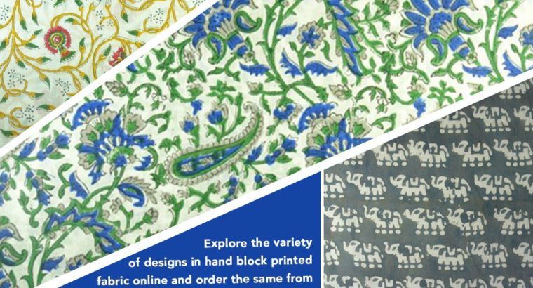 Buy Hand Block Print Fabric