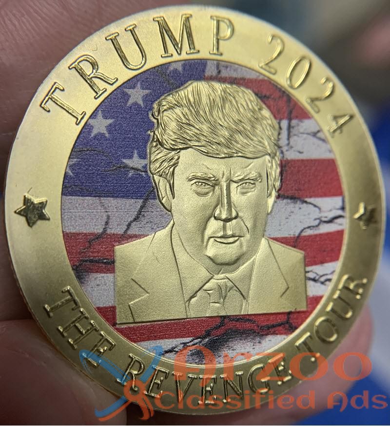 FREE Donald Trump 2024 Gold Coin.