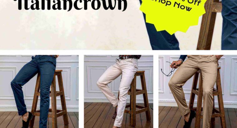 Stylish Plain and Formal Wear Trousers For Men