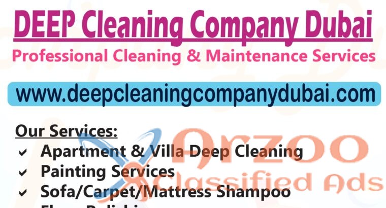 DEEP Cleaning Company Dubai