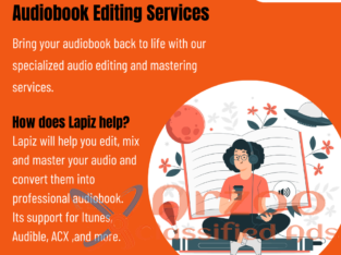 Audiobook mixing and mastering services