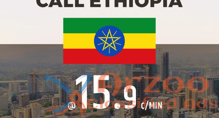 Call Ethiopia with Cheap Calling Cards and Phone