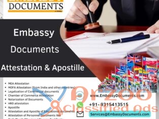 Emb******y Documents Attestation Consultant in India