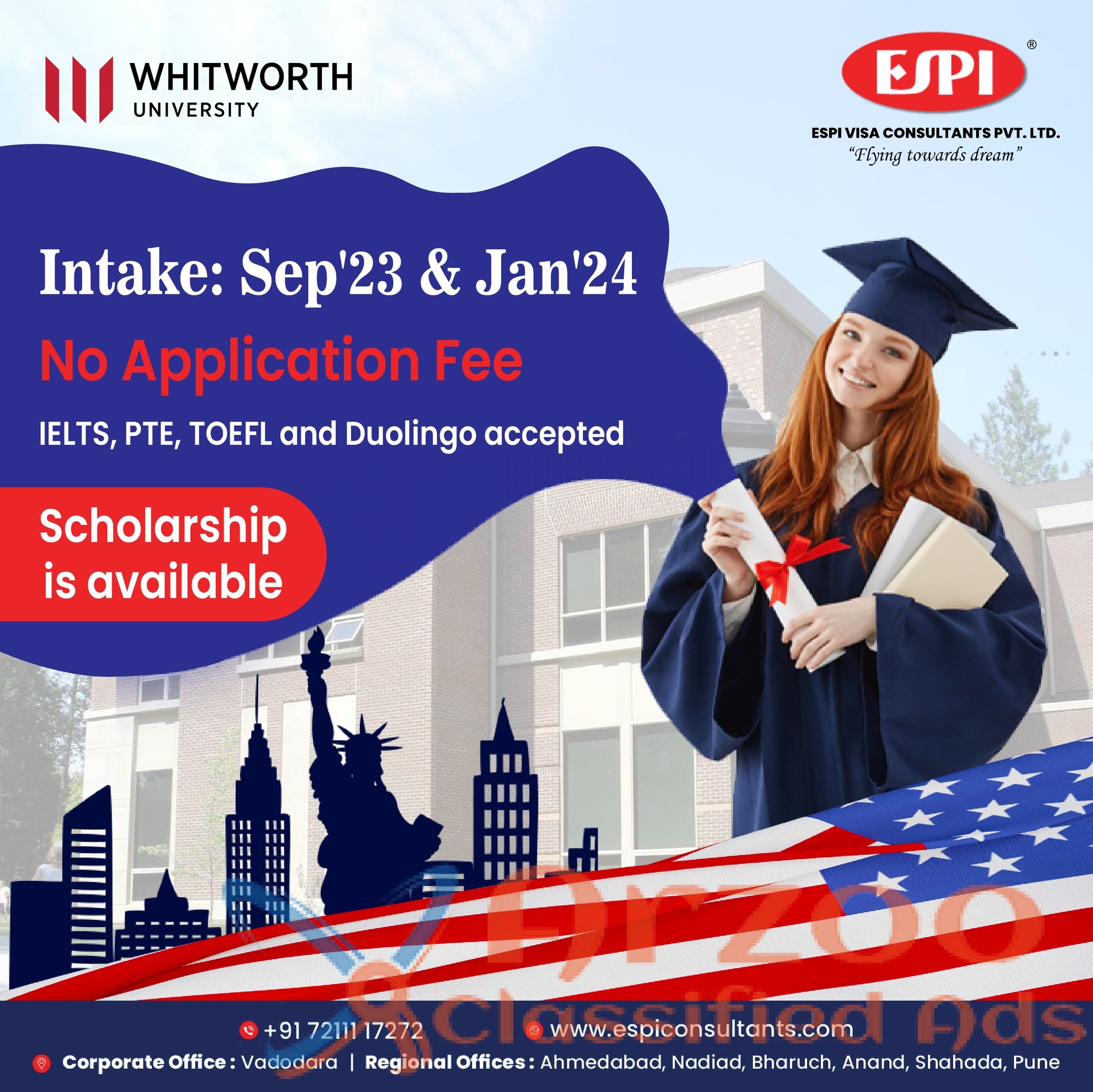 Apply Now Intake Sep-23 & Jan-24 US University