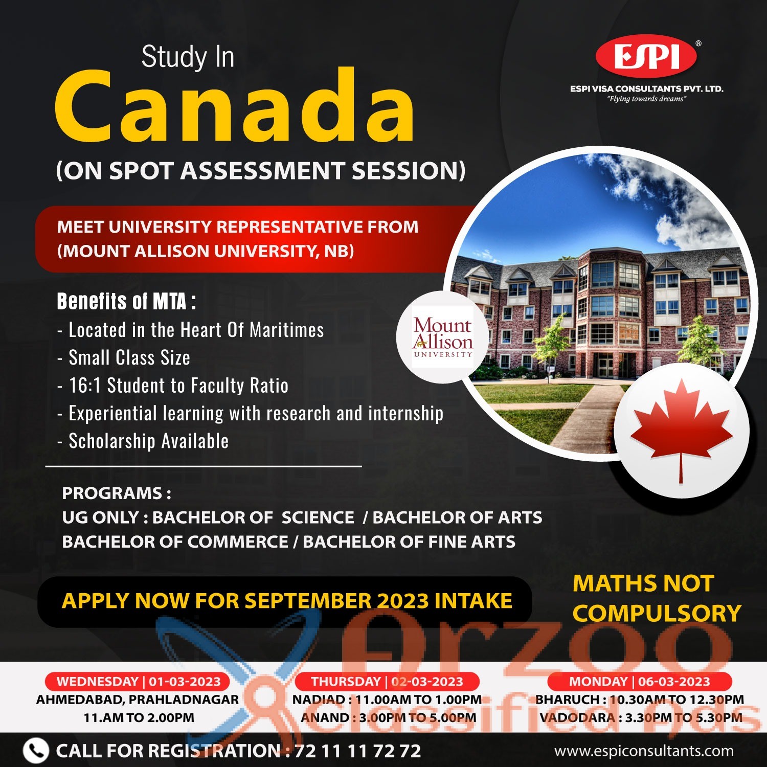 Want to Study in Canada? September 2023 Intake