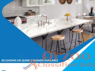 Black Quartz kitchen worktops in london | 020 8368