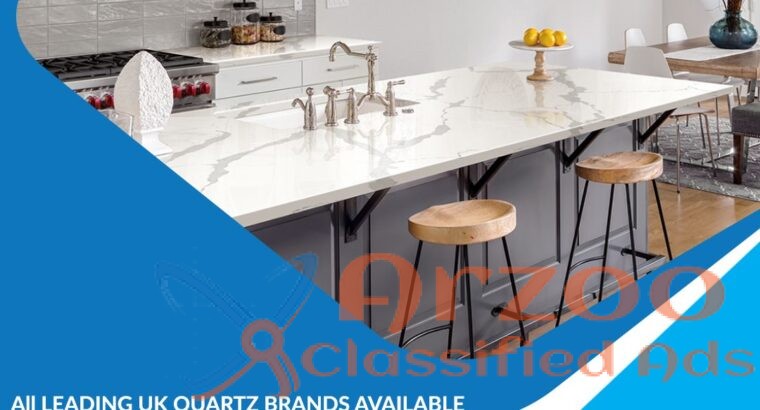 Black Quartz kitchen worktops in london | 020 8368