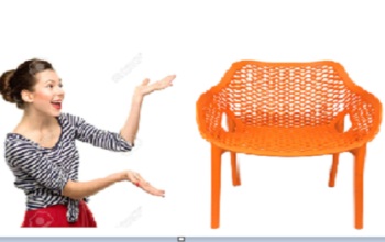 Stylee Champion Arm Chair – Orange at cheap price