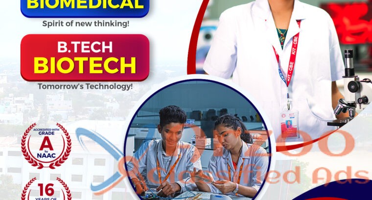 Best Biotechnology Colleges in Tamilnadu | KIT