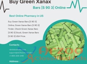 Buy Green Xanax Bars [S 90 3] Online | DrchoiceMed