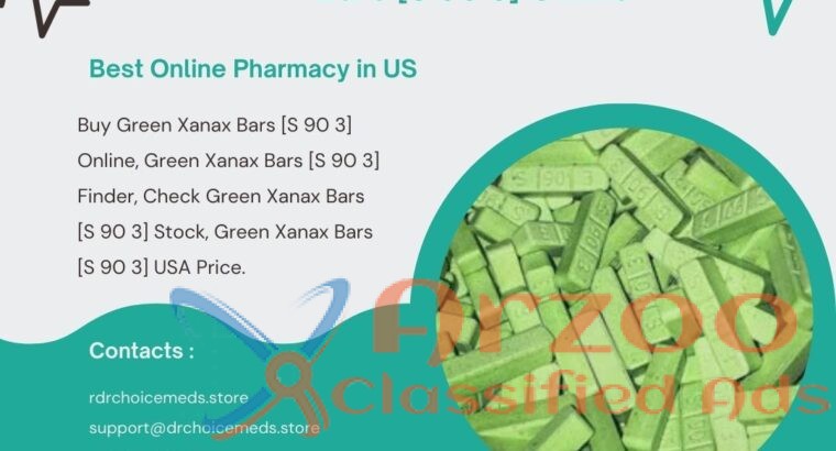 Buy Green Xanax Bars [S 90 3] Online | DrchoiceMed