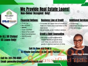 Financing for Your Property Transactions?