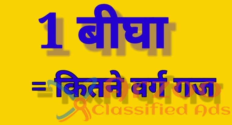 शीर्षक: “1 बीघा में गजों का परिचय: भूमि मापन की सम